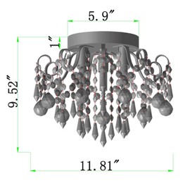 Q&S Small Chandelier,Modern Gold Mini Crystal Chandelier Ceiling Light Fixture for Bedroom,Hallway,Entryway E12 3-Light.