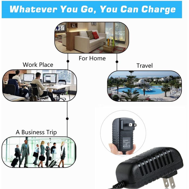 Jantoy Charger AC Adapter for 62749 Harbor Freight Tool Viking