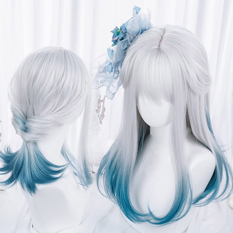 Gradient Wig Long Full Wig Cosplay Bob Wig for Women