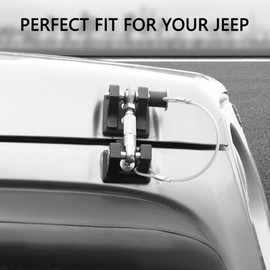 Safety Locking Aluminum Hood Latch Catch Compatible with Jeep Wrangler JK Unlimited Sahara 2007-2018 JK Hood Lock Latches for Jeep Flutter Black 1 Pair