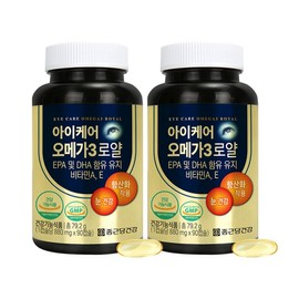 Chong Kun Dang Health Eye Care Omega 3 Royal, 90 tablets, 2 units / 종근당건강 아이케어 오메가3 로얄, 90정, 2개