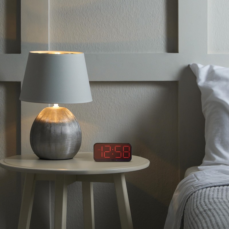 Acctim Silas LED Wireless Alarm Clock, 2-inch Display with Adjustable