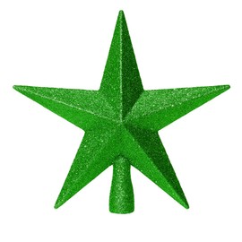 Green 20cm Tree Top Star Premier Shatterproof Christmas Tree Decoration 200mm Tree Topper 9590
