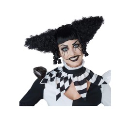 California Costumes Creepy Black Clown Wig Standard