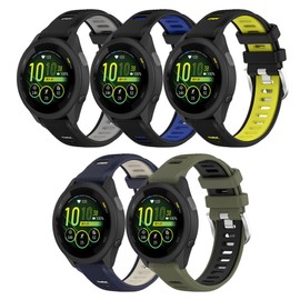 Band for Garmin Forerunner 265, 22mm Quick Release Silicone Replacement Band for Garmin Forerunner 255/ Venu 3/ Venu 2/ Vivoactive 4 (No Tracker)
