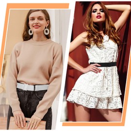 QESSUVNC Women's Adjustable Sling Belt, Waist Corset Strap for Dress, Jeans, JK Uniform