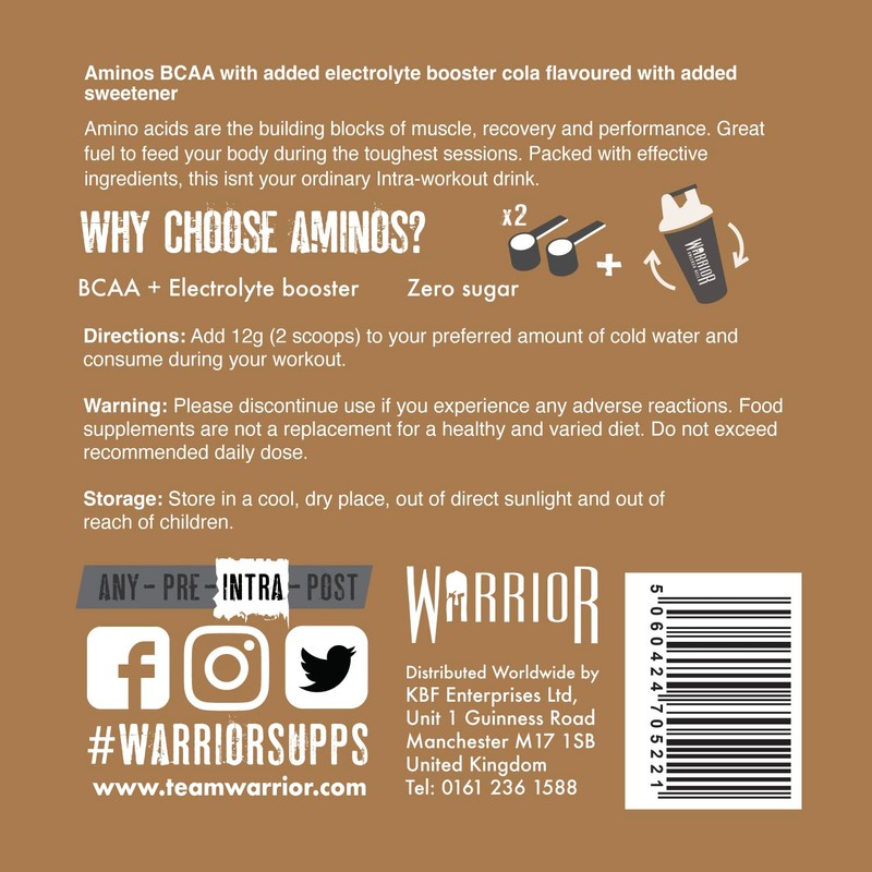 Warrior Warrior Aminos + Electrolyte Powder 360g - Amino Acid