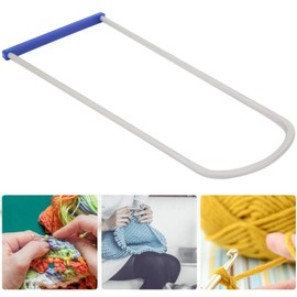 Cikonielf Knitting Tools Fork Device Stainless Steel Knitting Needles Knitting Needles Crochet Hook Flowers Knitting Needle Accessories