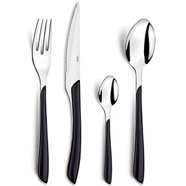 Amefa ECLAT Stainless Steel 16-Piece Handle Cutlery Set, Set of 16, Black