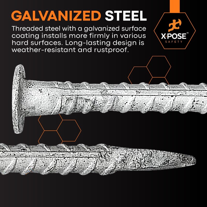 Heavy Duty Rebar Stakes 14" - 1/2" Diameter Threaded Galvanized