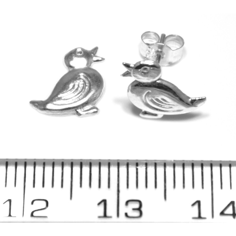 Arranview Jewellery Duck Stud Earring - 925 Sterling Silver
