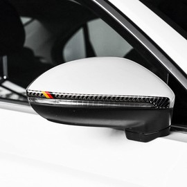 2pcs Rear View Mirror Collision avoidanceAnti-Scratch Trim Sticker,Carbon Fiber Rearview Mirror Protector Anti-rub Strip Sticker Anti-Collision Strip for Volkswagen Golf 2015-2021/ Golf GTI 2015-2021