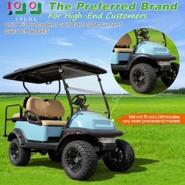 10L0L Golf Cart Front and Rear Fender Flares for Club Car Precedent 2004 & UP - Set of 4 Golf Cart Fender Flares W/Stainless Steel Screws Hardware NOT for Modified Car