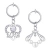 Crdifu Fake Belly Button Piercing Clips Clamp Ring Silver with