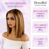 DonsiRol 14 inch Wear and Go Bob Wig Human Hair,