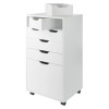 Winsome Halifax Bins and Drawers Multi Storage Tall Mobile Cabinet