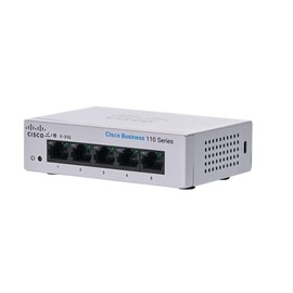 Cisco Business CBS110-5T-D Unmanaged Switch | 5 Port GE | Desktop | Ext PS | Limited Lifetime Protection (CBS110-5T-D-NA)