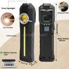 AUTOXBERT 1500LM LED Work Light Rechargeable Flashlights with Magnetic Base,