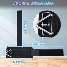 2pcs Adjustable Wrist Cuffs Weightlifting Straps with Ring Premium Padded Straps for Cable Machine Workout Strength Training for Weightlifting & Deadlifting