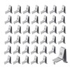 Shelf Clips, 40PCS Adjustable Shelving Brackets for 255 Standard Pilaster,