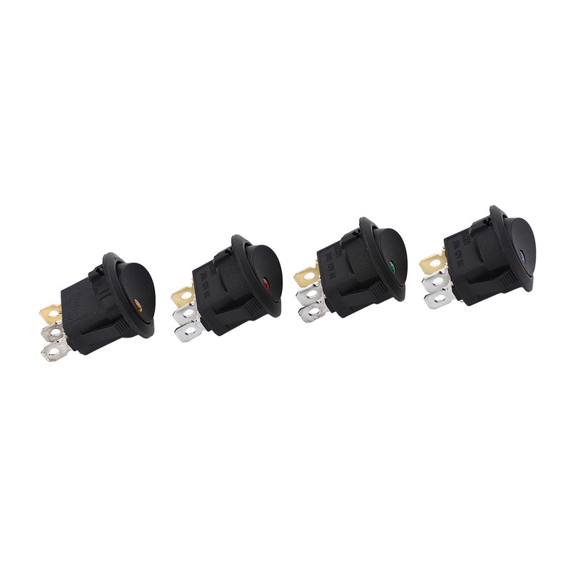 20Pcs Rocker Switch 3 Pin 2 Position 12V Toggle On