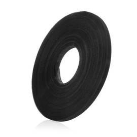 Ech.Apr - Deshuesado de plástico de 50 yardas de ancho para coser a través de deshuesado, vestido de boda, gorras de enfermería, decoración de fiesta, flores (negro, 12 mm)