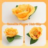 2 PCS Yellow Tropical Flower Clips, Plumeria Hair Accessories, Camellia