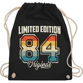 Shirtracer - Gym Bag Backpack - Limited Edition 1984 Original I Forty Birthday I 40th Birthday, 02 black