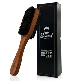 Premium Double-Sided Cherrywood Long Beard Brush with Boar Bristles and Nylon Blend For The Ultimate Beard Grooming Experience. This Also Features A Premium Gift Box Makling It A Great Gift Idea!