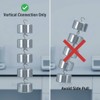 QWORK Double Hook Physics Weights Set, 10pcs 100g Metal Weights