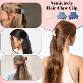 Kasmena Small Hair Clips for Women, 15Pcs Small Claw Clips Medium Matte Strong Hold Hair Claw Clips for Thick Thin Hair Cute Jaw Clips Nonslip Hair Accessories