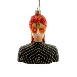 Cody Foster David Ziggy Stardust Singer Starman Musician 4.75 Glass Christmas Ornament, Multi