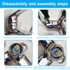 NHPY 1 x Tap Lever Handle, 50 mm Tap Replacement