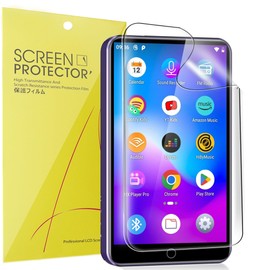 Lamshaw Compatible for Fanvace MP3 Player Screen Protector, [6 Pack] Full Coverage TPU Clear Film Compatible for Fanvace M31 4 Inch MP3 Player (6 Pack)