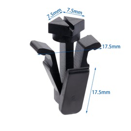 OAUTOO 15PCS Black Nylon Grille Assembly Clip for Nissan & Infiniti 76882-0M060 240SX Altima Cube Frontier Murano NV Pathfinder Xterra FX35 FX45 G35 M35 M45 Q45