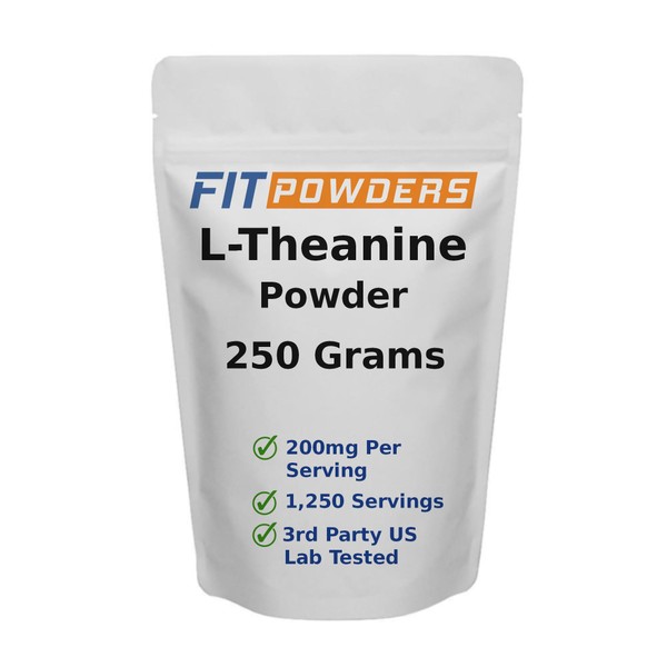 FitPowders FitPowders L-Theanine Powder 100% Pure, Non-GMO, Vegan, Gluten Free