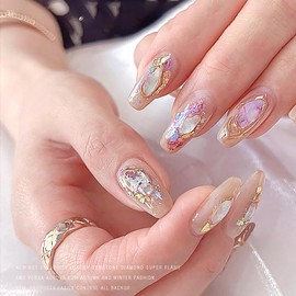 FantasyDay Chrome Nail Powder Nail Glitter Sequins Holographic Chameleon Shimmer Nail Powder Nail Art Decoration Fairy Dust Glitter for Nails - Home Nail Salon, 11 Colors