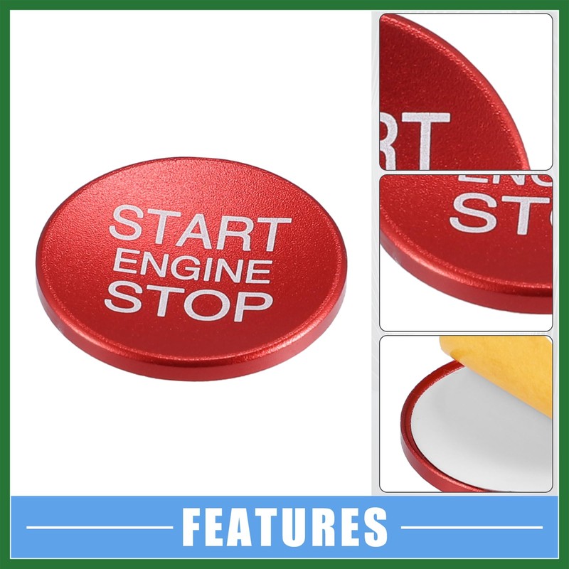 Motoforti Car Auto Engine Start Stop Ignition Button Overlay Cover