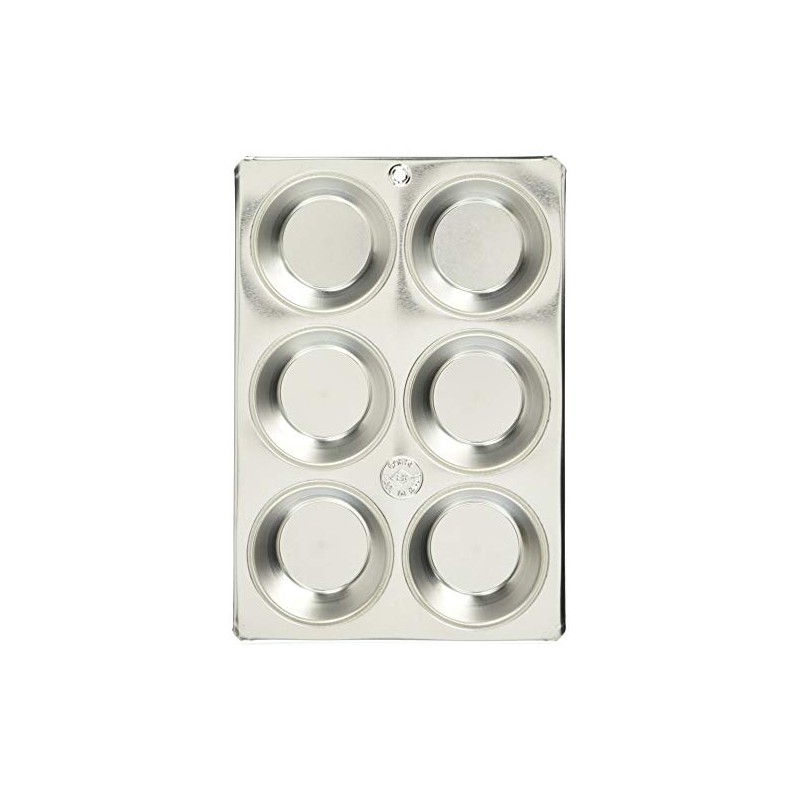 FK Tin Muffin Mold #100 Cup with 6 Silver