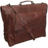 Amerileather Leather Three-Suit Garment Bag Terrazzo Brown