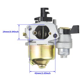 GX160 Carburetor for Honda GX160 GX200 5.5HP 6.5HP Engine, Replaces# 16100-ZH8-W61, 16100-ZE1-814, 16100-ZE1-825