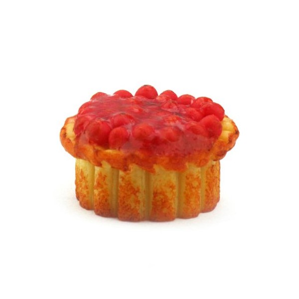 MyTinyWorld Dolls House Miniature Tangy Cranberry Topped Pork Pie