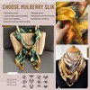 Rcrawica Silk Feeling Bandana Scarf for Women Head Hair Neck