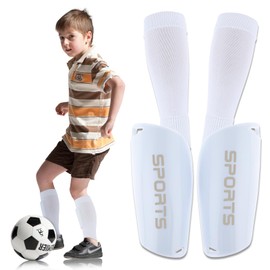 Football Shin Guards Kids Shin Pads, High Elastic Shin Guards Sock Sleeves + Shin Pads for (4-8 Years) Youth Boys,Soccer Shin Pads with Sleeves Football Games Leg Calf Protective Gear
