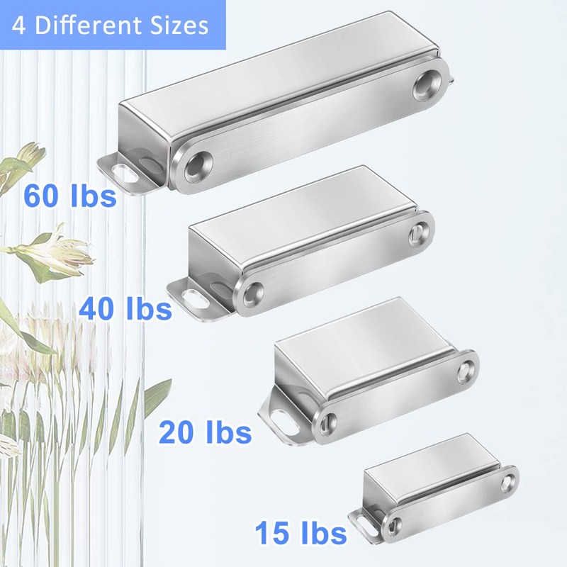 Onarway Magnetic Door Catch 40 lbs Pull Strong Magnet Cabinet
