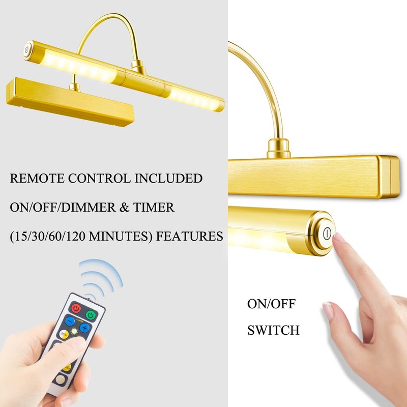 BIGLIGHT Wireless Battery Powered Bright LED Picture Light with Remote