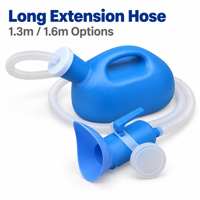 Portable Urinal with Extension Hose for Camping & Travel –