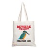 Coralgraph Inc TB370 Beware Crazy Kingfisher Lady Novelty Present Gift