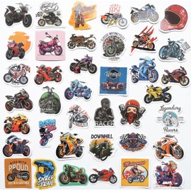 50PcsFunny Motorcycle Helmet Stickers Cool Dirt Bike Decals Motocross Bike Graphics Bikers Rider for Gift