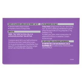 Blackmores Ginkgo 6000mg 30 Tablets